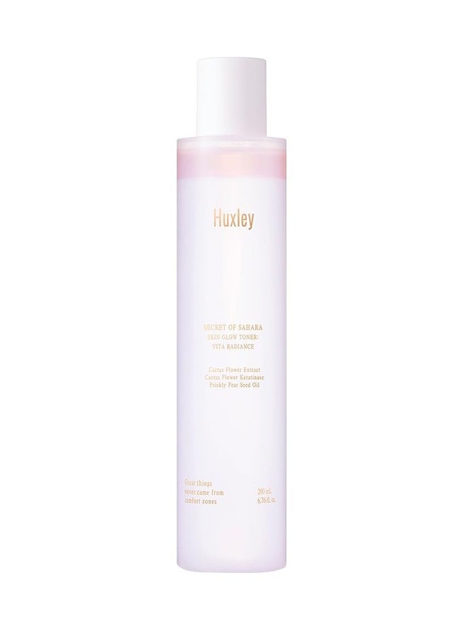 Huxley Secret of Sahara Skin Glow Toner Vita Radiance, Dual-Phase Hydrating Korean Toner, 2% Niacinamide Face Toner, Korean Skincare Toner for Dewy Glow, Glass Skin Finish | 200ml / 6.76 fl. oz. - Image 1